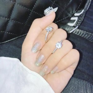 خاتم مطلي بالفضه